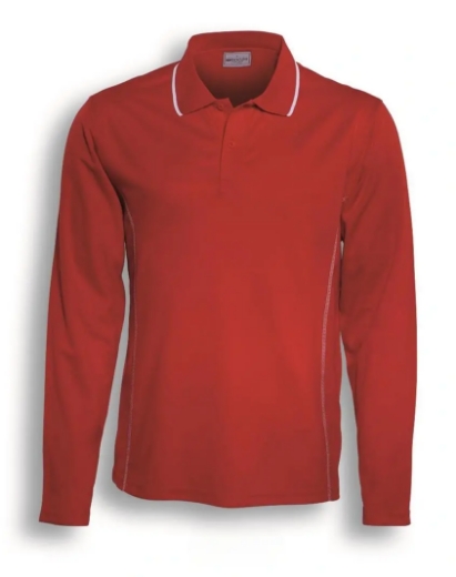 Picture of Bocini, Essentials Mens L/S Polo